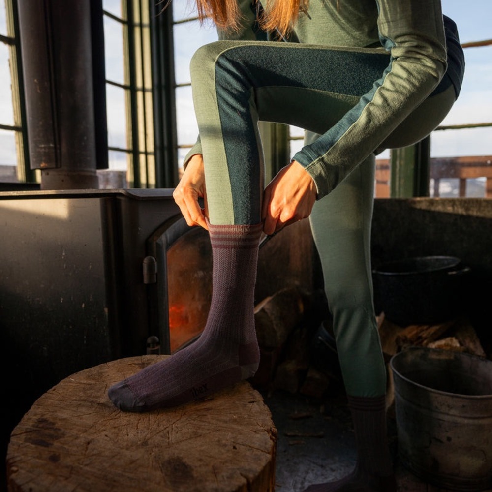 NOMAD HERRINGBONE CREW SOCK